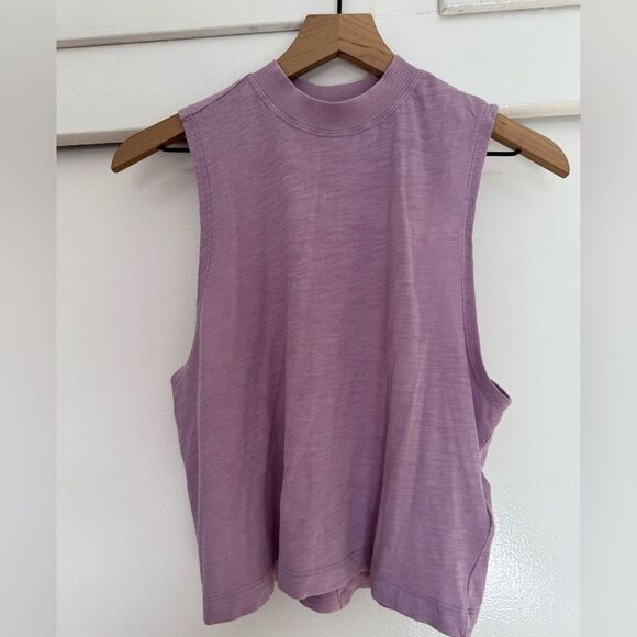 NWOT Anthropologie x Pilcro Purple Sleeveless Muscle Tank Small - Picture 2 of 6